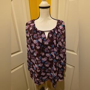 INC PURPLE BLOUSE, SIZE 1X